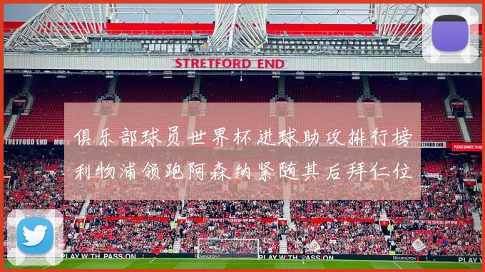 俱乐部球员世界杯进球助攻排行榜利物浦领跑阿森纳紧随其后拜仁位列第三
